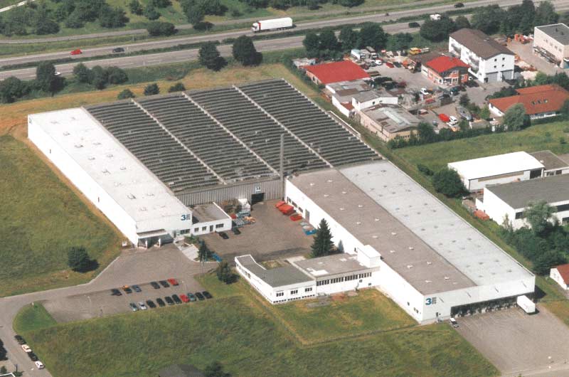 Aerial view 3F Plüderhausen, company premises 1998